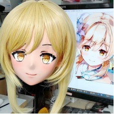 (GLA038)Customize Character'! Female/Girl Resin Full/Half Head With Lock Anime Cosplay Japanese Animego Kigurumi Mask (GLA038)Customize Character'! Female/Girl Resin Full/Half Head With Lock Anime Cosplay Japanese Animego Kigurumi Mask